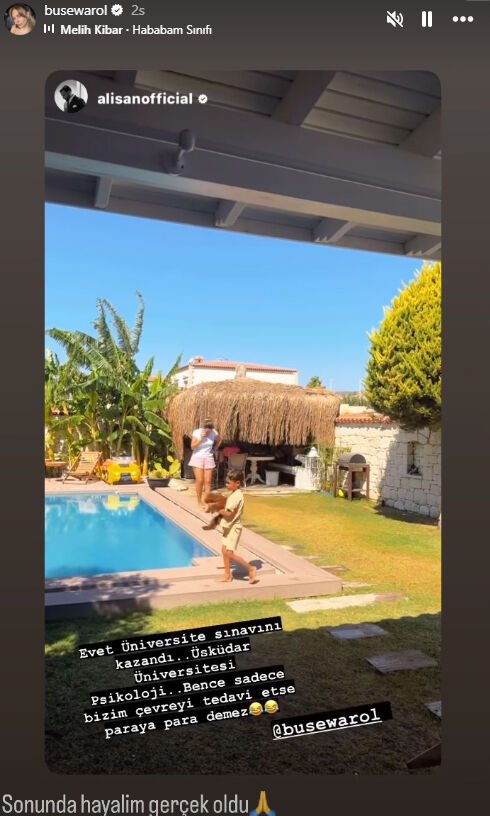 Buse Varol üniversiteli oldu! Alişan eşinin kazandığı bölümü esprili notla duyurdu - 1. Resim
