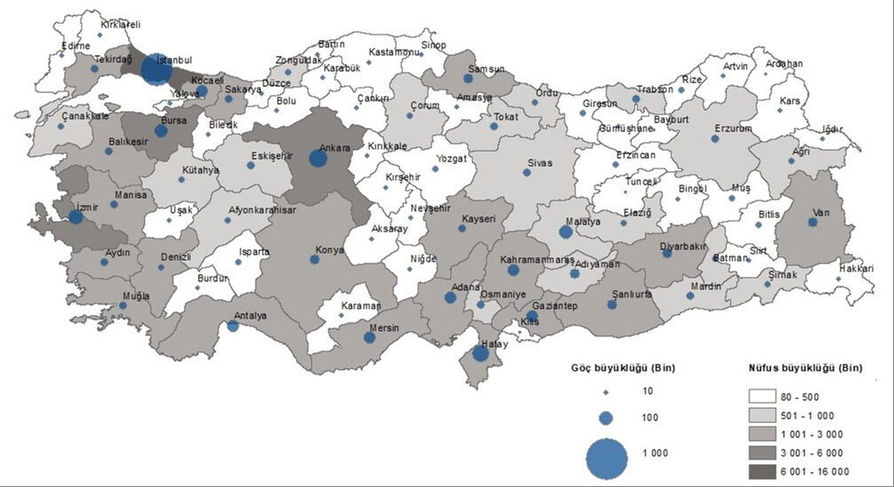 Türkiye'de 2023'te en çok göç veren ve göç alan şehirleri belli oldu! İstanbul ve Ardahan detayı... En çok göç veren il İstanbul oldu! TÜİK 2023 İç Göç İstatistikleri'ni açıkladı - 3. Resim
