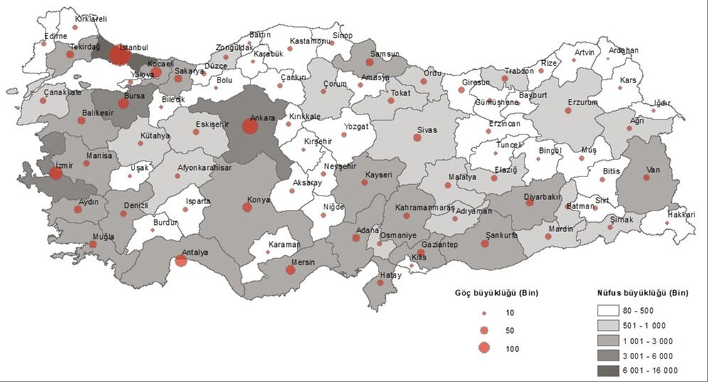 Türkiye'de 2023'te en çok göç veren ve göç alan şehirleri belli oldu! İstanbul ve Ardahan detayı... En çok göç veren il İstanbul oldu! TÜİK 2023 İç Göç İstatistikleri'ni açıkladı - 2. Resim