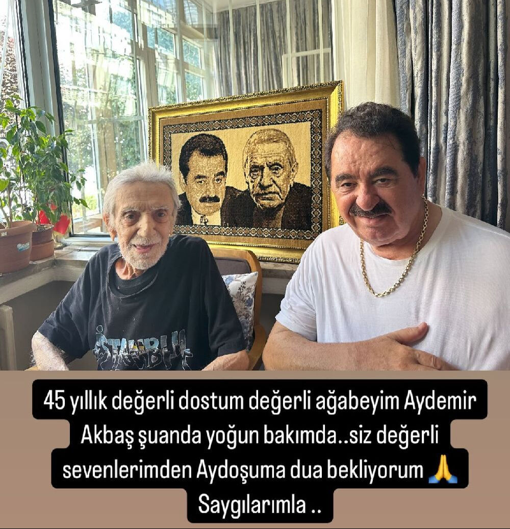 İbrahim Tatlıses dua isteyerek duyurdu: Aydemir Akbaş yoğun bakıma kaldırıldı İbrahim Tatlıses dua isteyerek duyurdu: Aydemir Akbaş yoğun bakıma kaldırıldı - 1. Resim