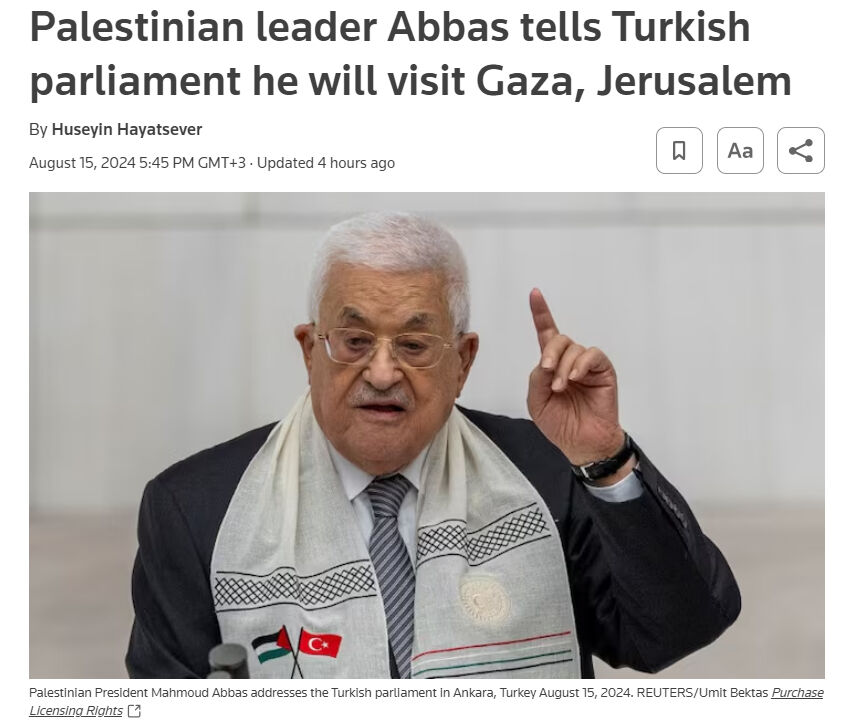 Mahmud Abbas'ın TBMM'ye damga vuran konuşması dünya basınında Mahmud Abbas'ın TBMM'ye damga vuran konuşması dünya basınında! - 2. Resim