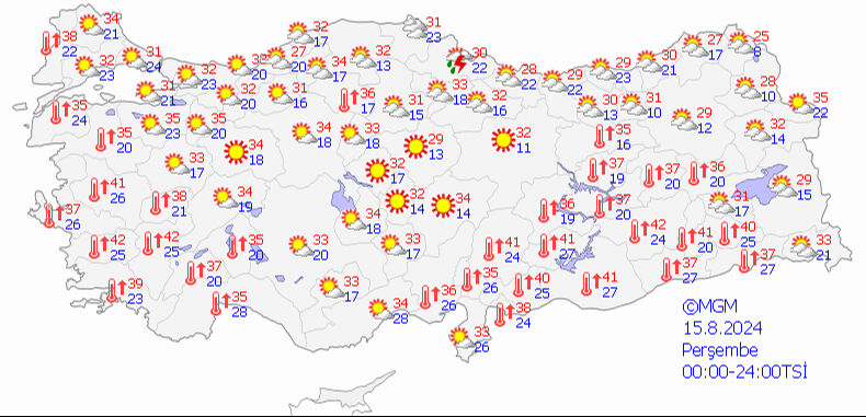 Termometreler patlayacak! Meteoroloji il il uyardı - 1. Resim