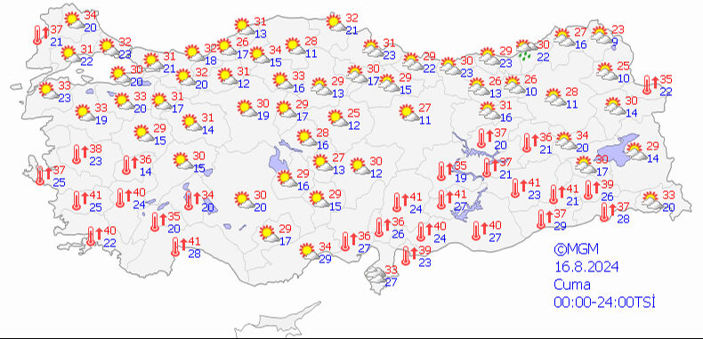 Meteoroloji harita paylaştı! Sağanak beklenen iller belli oldu - 1. Resim