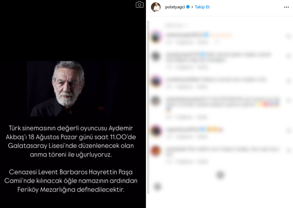 Aydemir Akbaş'ın cenaze töreni detayları belli oldu! Dikkat çeken ‘Galatarasay’ detayı - 4. Resim