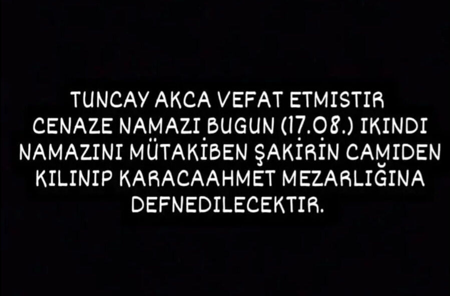 'Bacaksız' karakterini oynayan oyuncu Tuncay Akça vefat etti! Akça’nın cenaze namazı ne zaman kılınacak? 'Bacaksız' karakterini canlandıran oyuncu Tuncay Akça vefat etti! Akça’nın cenaze namazı ne zaman kılınacak? - 1. Resim