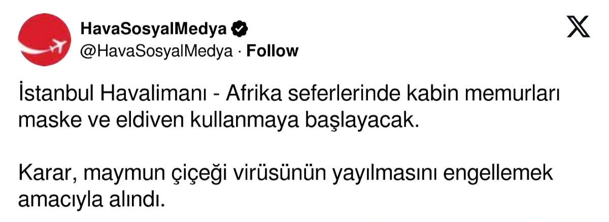 THY maske ve eldiven önlemi aldı mı? Yetkililerden 'maymun çiçeği' açıklaması THY maske ve eldiven önlemi aldı mı? Yetkililerden 'maymun çiçeği' açıklaması - 1. Resim