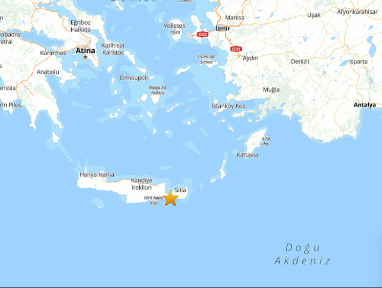 Ege Denizi Girit Adası'ndaki deprem Muğla'nın Datça ilçesini salladı - 3. Resim