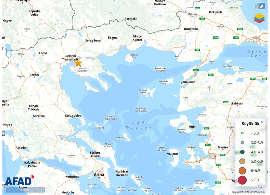 Yunanistan'da korkutan deprem! Çanakkale'den de hissedildi Yunanistan'da korkutan deprem! Çanakkale'den de hissedildi - 1. Resim