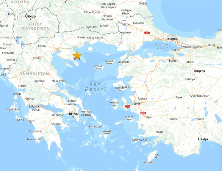 Ege Denizi'nde korkutan deprem! AFAD depremin büyüklüğünü açıkladı Ege Denizi'nde korkutan deprem! AFAD depremin büyüklüğünü açıkladı - 1. Resim