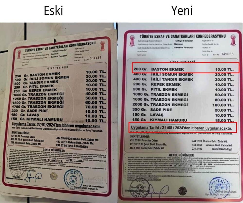 Ekmeğin gramı düşürülerek yapılan gizli zamma Samsunlular tepki gösterdi - 2. Resim