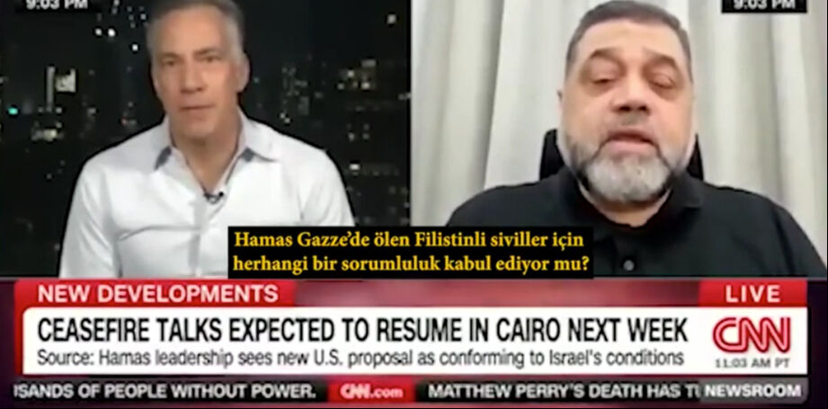 Hamas yetkilisi Usame el-Hamdan'dan CNN'e soykırım ayarı! Canlı yayını terk etti - 2. Resim