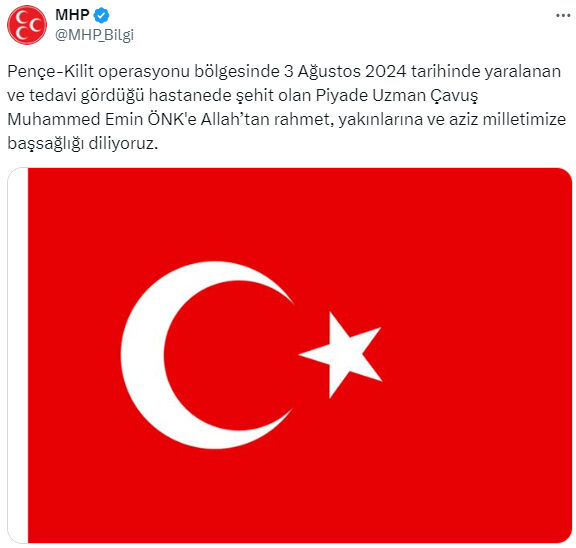Pençe-Kilit Harekatı bölgesinden acı haber! EYP infilak etti, Piyade Uzman Çavuş Muhammed Emin Önk şehit oldu - 2. Resim