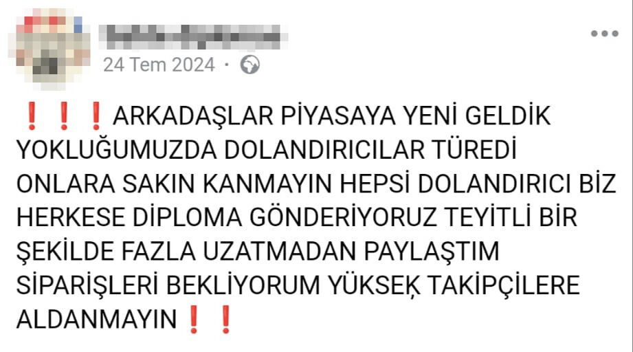 Sahtekarların hedefinde 