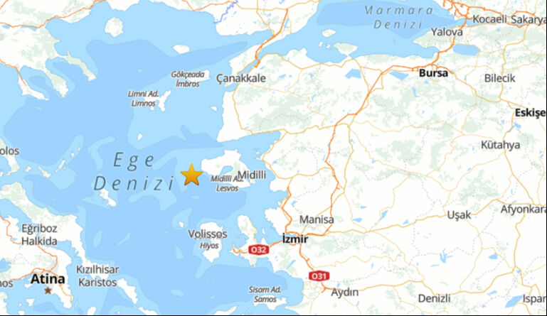 Ege Denizi'ndeki deprem Çanakkale Ayvacık açıklarında da hissedildi - 1. Resim