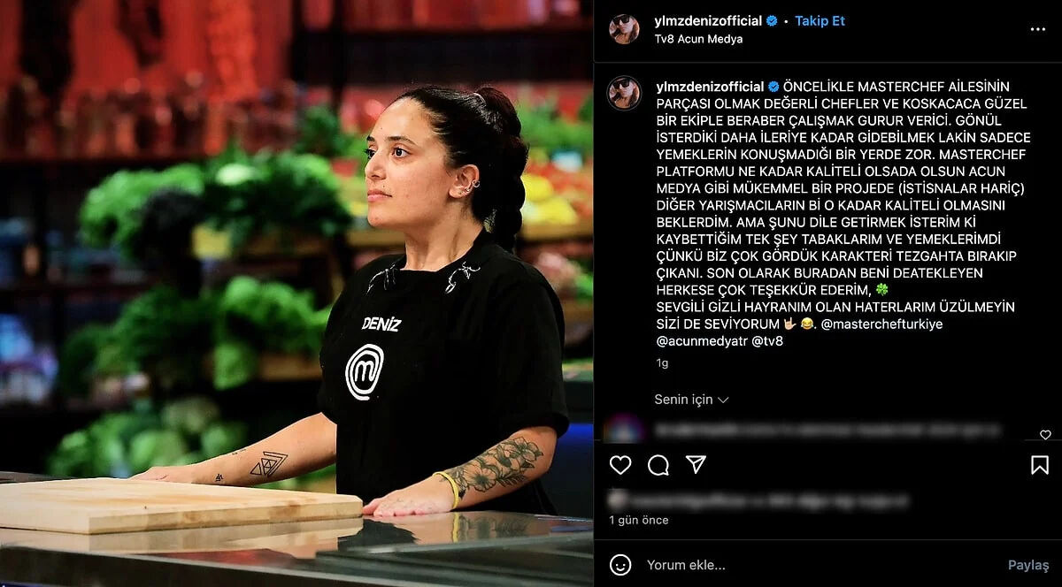 MasterChef'ten elenmişti! Veda sonrası olay paylaşım - 3. Resim