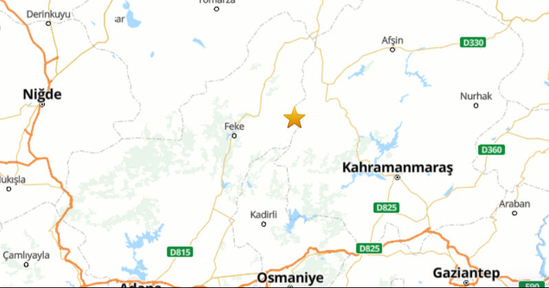Kahramanmaraş'ta korkutan deprem! AFAD ilk verileri açıkladı - 1. Resim