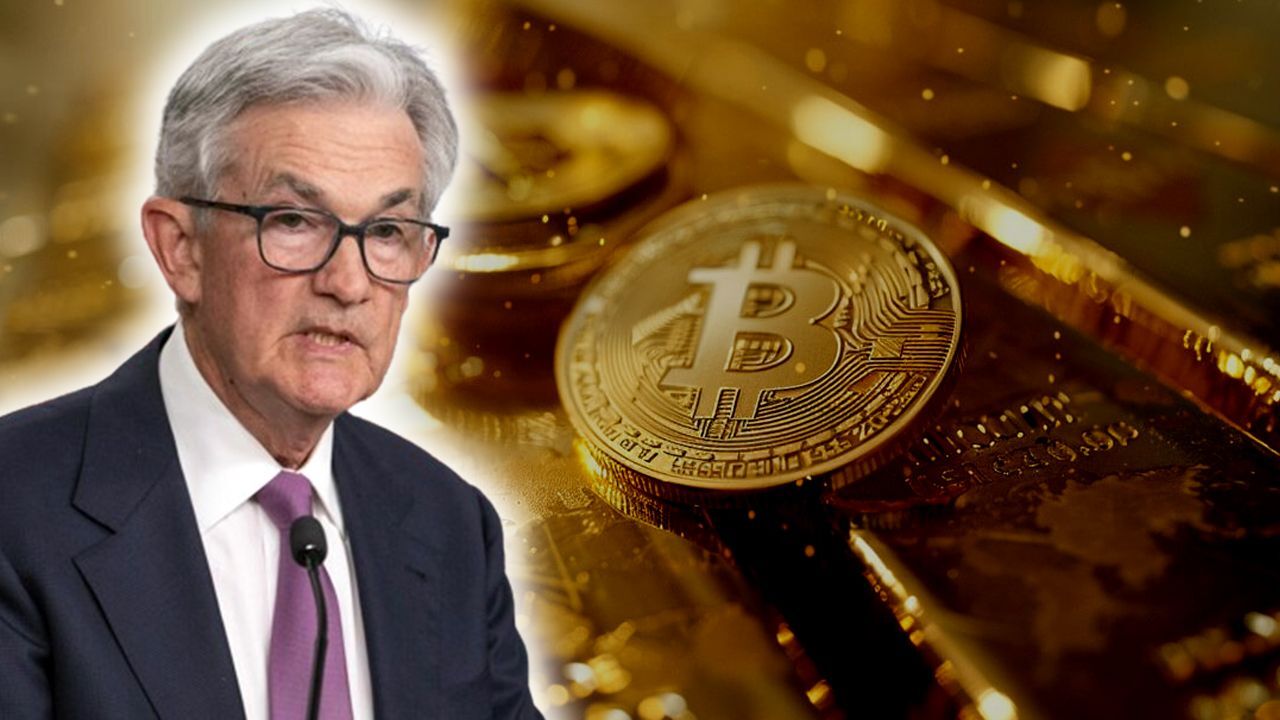 Powell&#039;dan beklenen açıklama geldi! Fed&#039;den faiz indirimi mesajı, altın ve Bitcoin yükselişe geçti