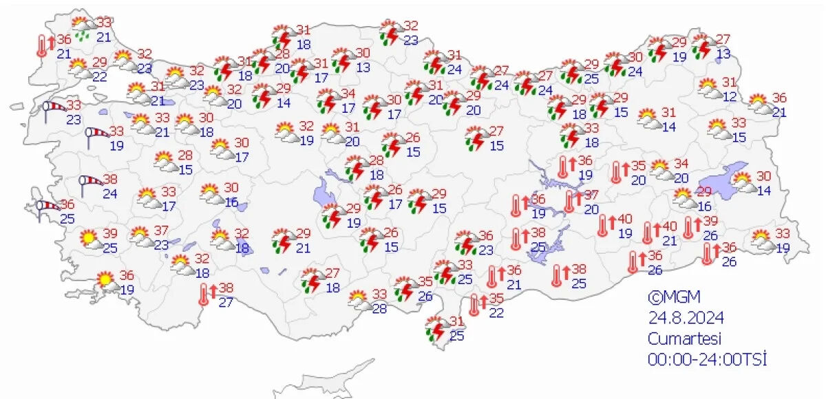 Meteoroloji sarı kod verdi! Sıcaklıklar düşüyor, sağanak bekleniyor... - 1. Resim