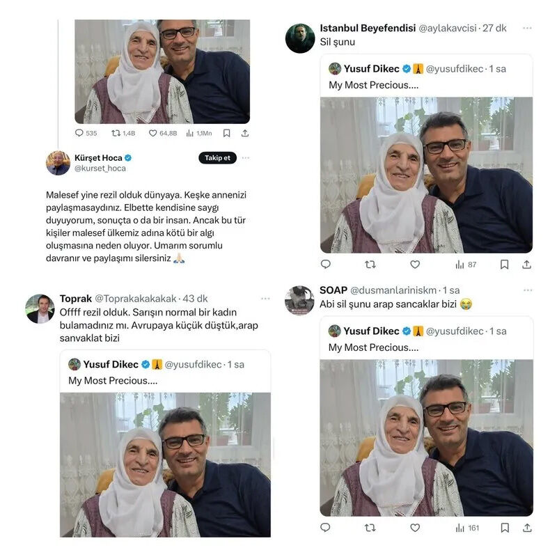 Yusuf Dikeç annesini paylaştı, çirkin yorumlar peş peşe geldi! Elon Musk sessiz kalmadı - 2. Resim