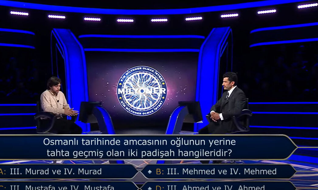 Milyoner'de sorulan 300 bin TL'lik 'Osmanlı' sorusu gündem oldu - 2. Resim
