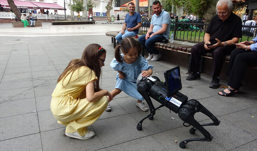 Sokakta gezen robot köpeğe çay ikram ettiler, ısırmasından korktular Sokakta gezen robot köpeğe çay ikram ettiler, ısırmasından korktular - 2. Resim