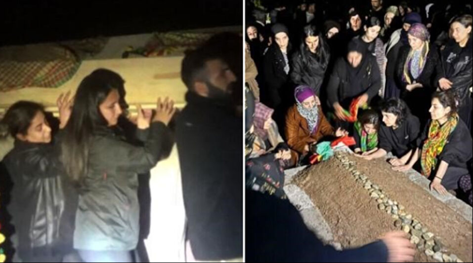 DEM Parti Batman Milletvekili Zeynep Oduncu, terörist cenazesine katıldı - 2. Resim