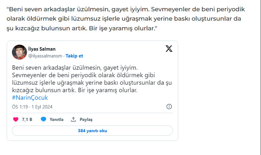 İlyas Salman'ın öldüğü iddia edilmişti! Açıklama geldi - 3. Resim
