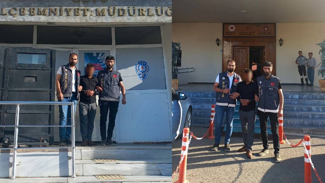 Erzurum&#039;da 63 yıl hapis cezasıyla aranan kişi yakalandı