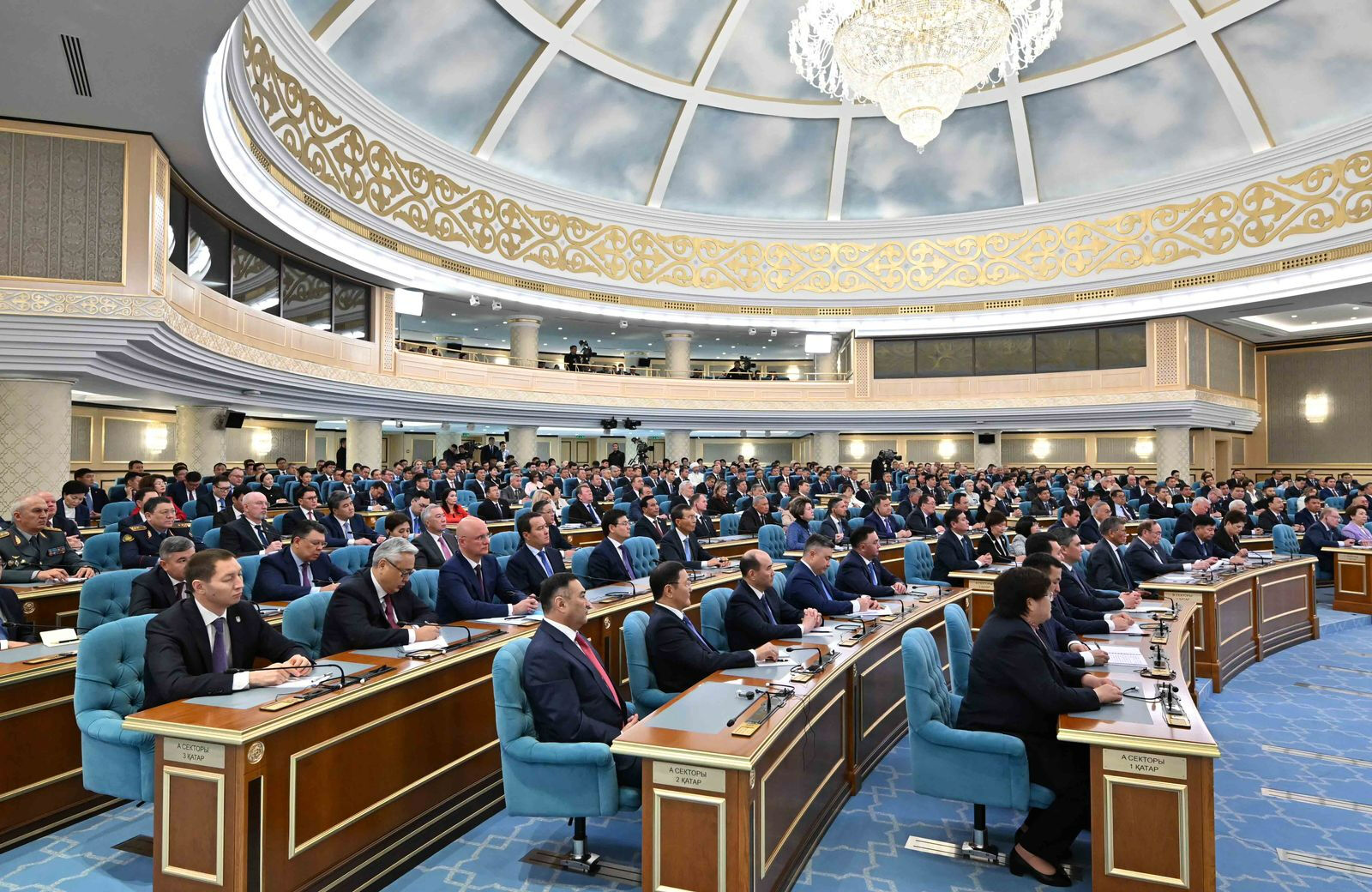 Cumhurbaşkanı Tokayev, Kazakistan'ın geleceği vizyonunu yıllık konuşmada özetledi Cumhurbaşkanı Tokayev, Kazakistan'ın geleceği vizyonunu yıllık konuşmada özetliyor - 2. Resim