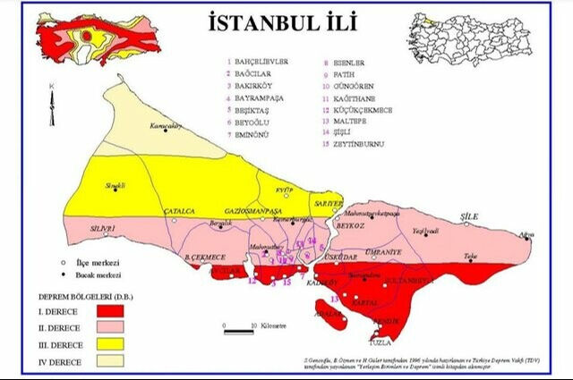 İstanbul ilçe ilçe deprem risk haritası 2023! İşte İstanbul fay hattının etkileyeceği bölgeler İstanbul ilçe ilçe deprem risk haritası 2023! İşte İstanbul fay hattının etkileyeceği bölgeler - 1. Resim