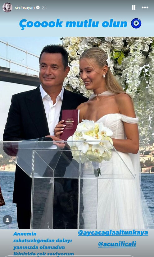 Acun Ilıcalı’nın düğününde gözler Seda Sayan’ı aradı! Yokluğunun sebebini sosyal medyadan açıkladı - 4. Resim