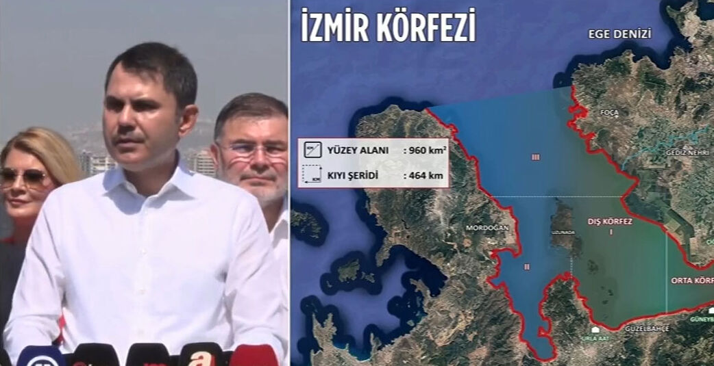 Bakan Murat Kurum'dan İzmir Körfezi'ndeki kirlilik hakkında açıklama: Amonyak miktarı olması gerekenden 50 kat fazla - 1. Resim