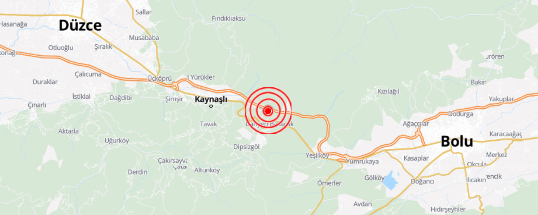 Düzce’de meydana gelen 3.5 büyüklüğündeki deprem Bolu ve çevre illerde de hissedildi Düzce’de meydana gelen 3.5 büyüklüğündeki deprem Bolu ve çevre illerde de hissedildi - 1. Resim