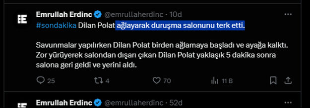 Polat çiftinin davasında ikinci gün! Duruşma yarına ertelendi Polat çiftinin davasında ikinci gün! Dilan Polat eşine el salladı - 2. Resim