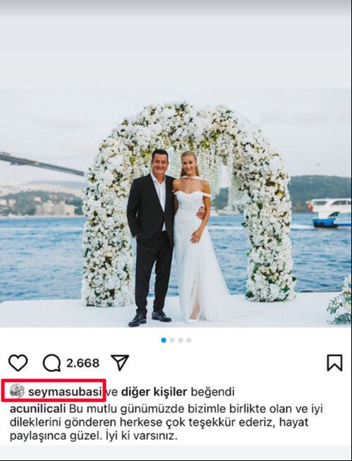 Acun Ilıcalı’dan düğün sonrası ilk paylaşım geldi! Şeyma Subaşı'dan sürpriz hamle - 5. Resim