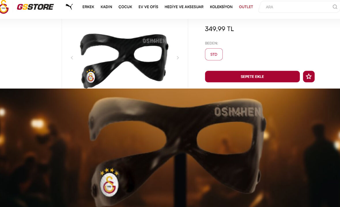 Galatasaray, Osimhen için maske satışa çıkardı! İşte fiyatı - 1. Resim