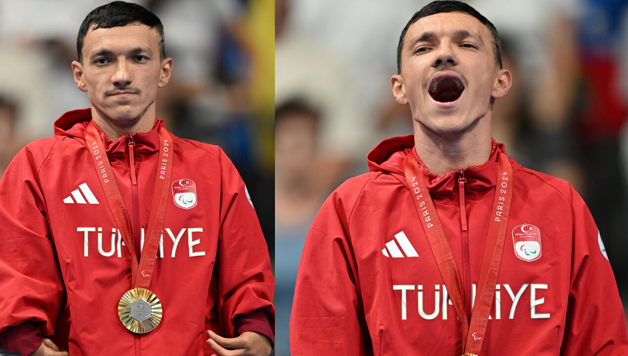 Umut Ünlü Paris'te tarih yazıyor! Milli para yüzücümüz altın madalya kazandı - 1. Resim