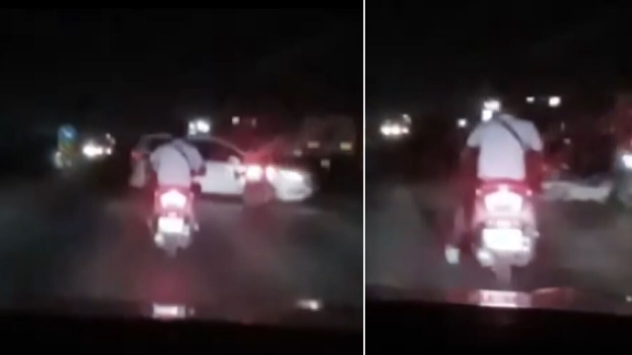 Hatay'da kendi videosunu çeken sürücü motosikletin otomobile çarptığı anları görüntüledi Hatay'da kendi videosunu çeken sürücü motosikletin otomobile çarptığı anları görüntüledi - 1. Resim