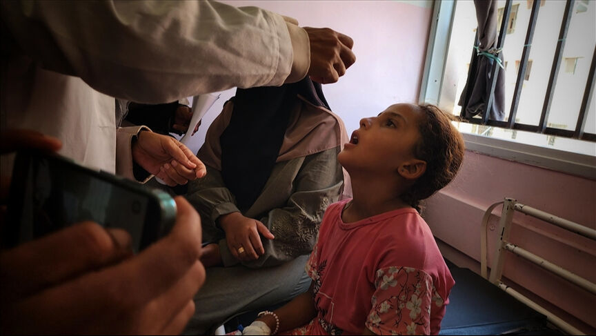 İşgal altındaki Gazze'de 443 bin çocuk, çocuk felcine karşı aşılandı - 1. Resim