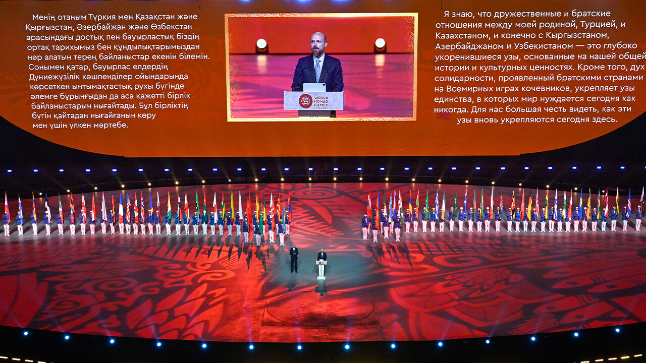 Dünya Göçebe Oyunları Kazakistan'da başladı, Bilal Erdoğan açılış töreninde konuştu Dünya Göçebe Oyunları Kazakistan'da başladı, Bilal Erdoğan açılış töreninde konuştu - 9. Resim