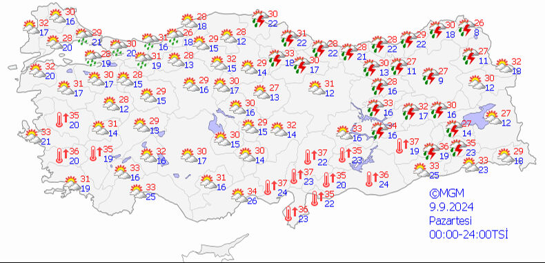 Meteoroloji tahminlerini paylaştı: İstanbul dahil birçok kente sağanak uyarısı - 1. Resim