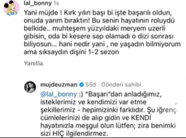 Müjde Uzman ‘Kızılcık Şerbeti’ yorumuna kayıtsız kalamadı! Sözleriyle ateş püskürdü - 2. Resim
