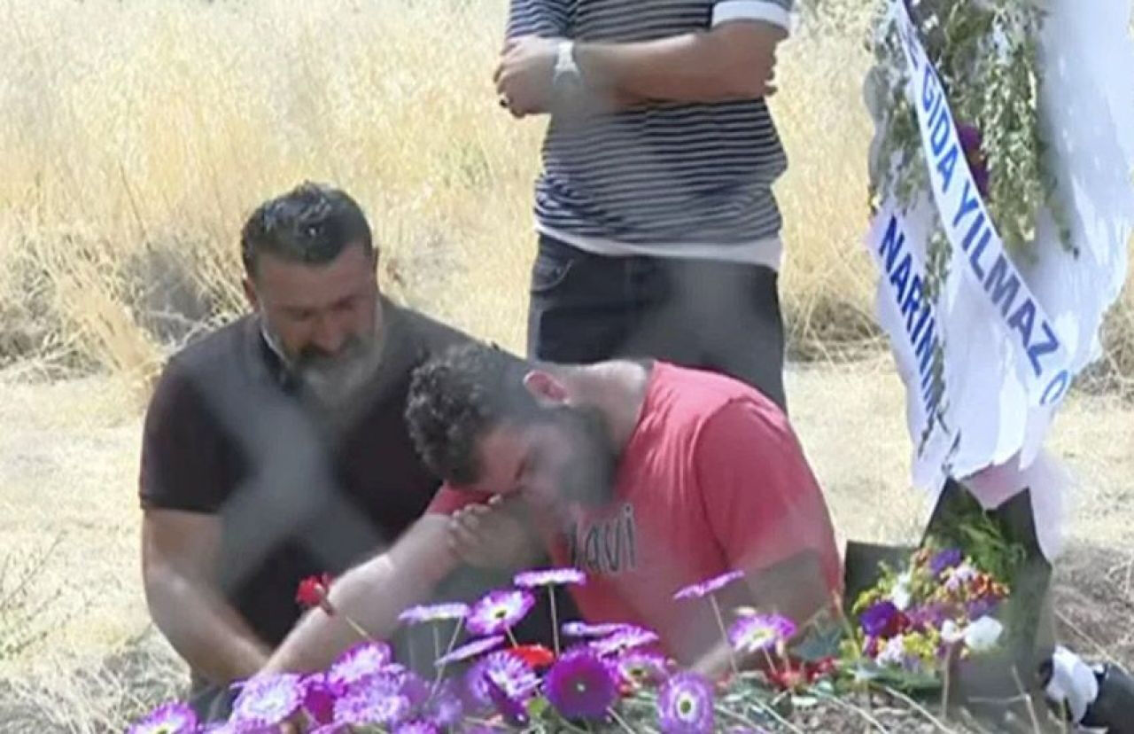 Narin'in ağabeyi Baran Güran mezarın başında isyan etti! - 2. Resim
