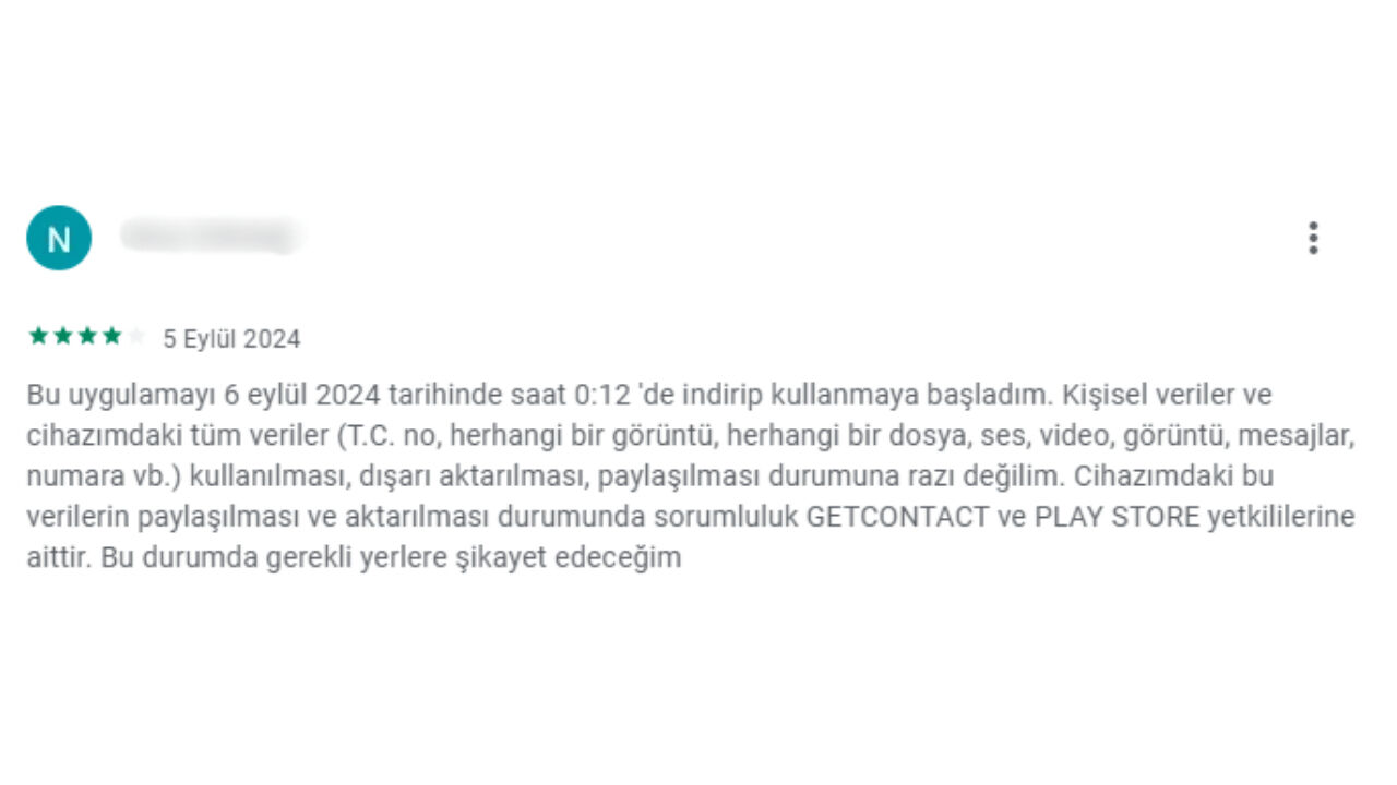 Yüzlerce kişi aynı yorumu yazıyor! Getcontact uygulaması tehlike saçıyor - 5. Resim
