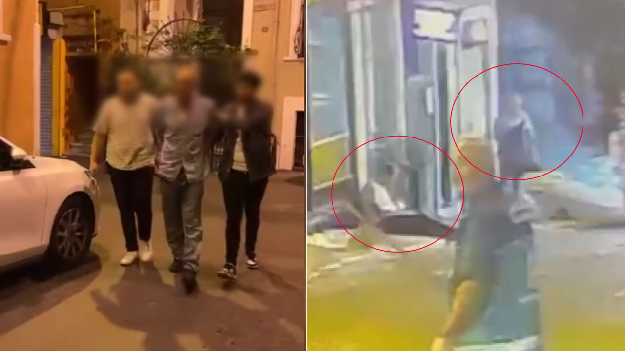 Beyoğlu'nda film sahnesi gibi anlar: Sokakta oturan ne olduğunu anlamadı! Ekipler hırsıza suçüstü yaptı - 1. Resim