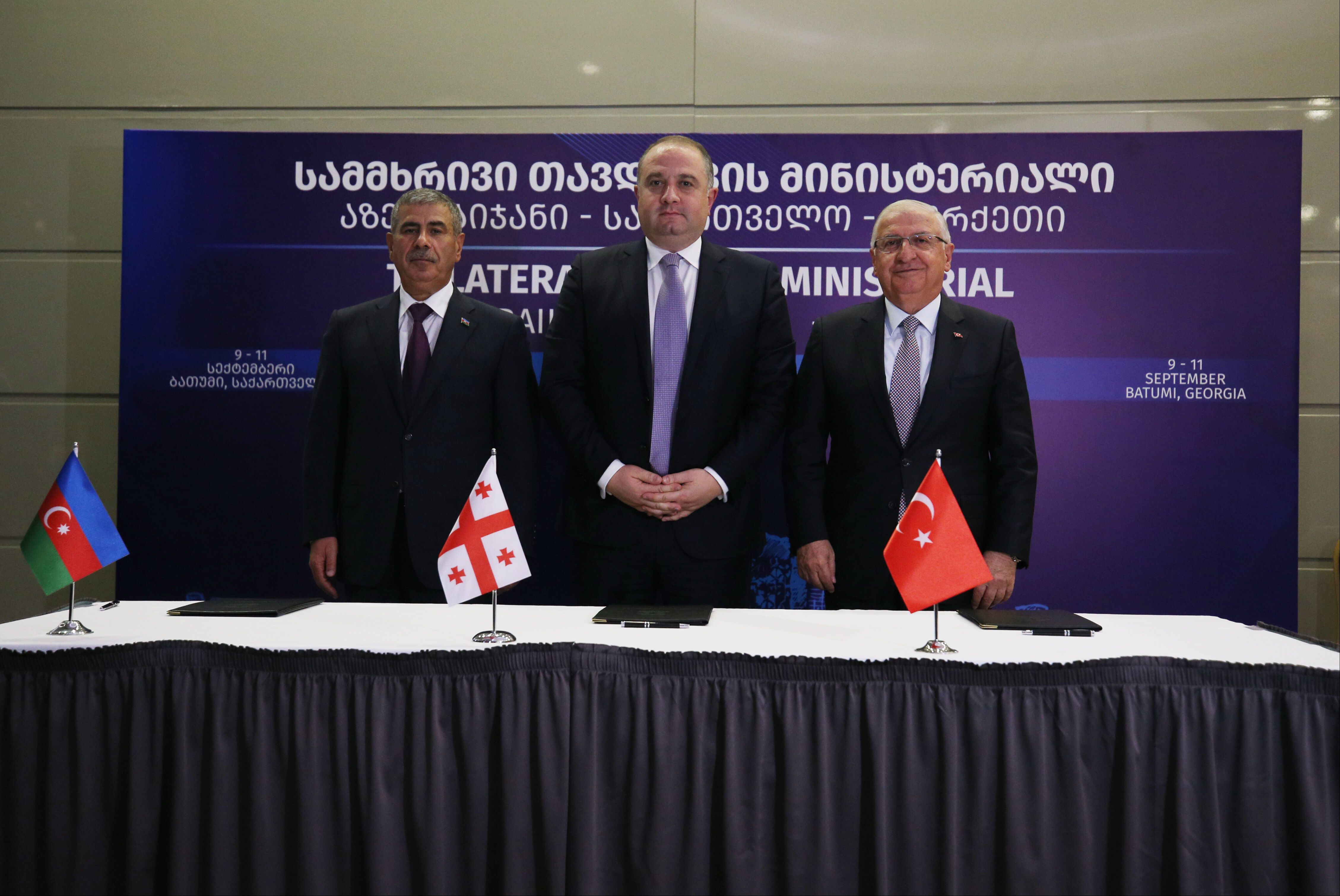 Resmi imzalar atıldı! Türkiye-Gürcistan-Azerbaycan arasında üçlü savunma mutabakatı - 1. Resim