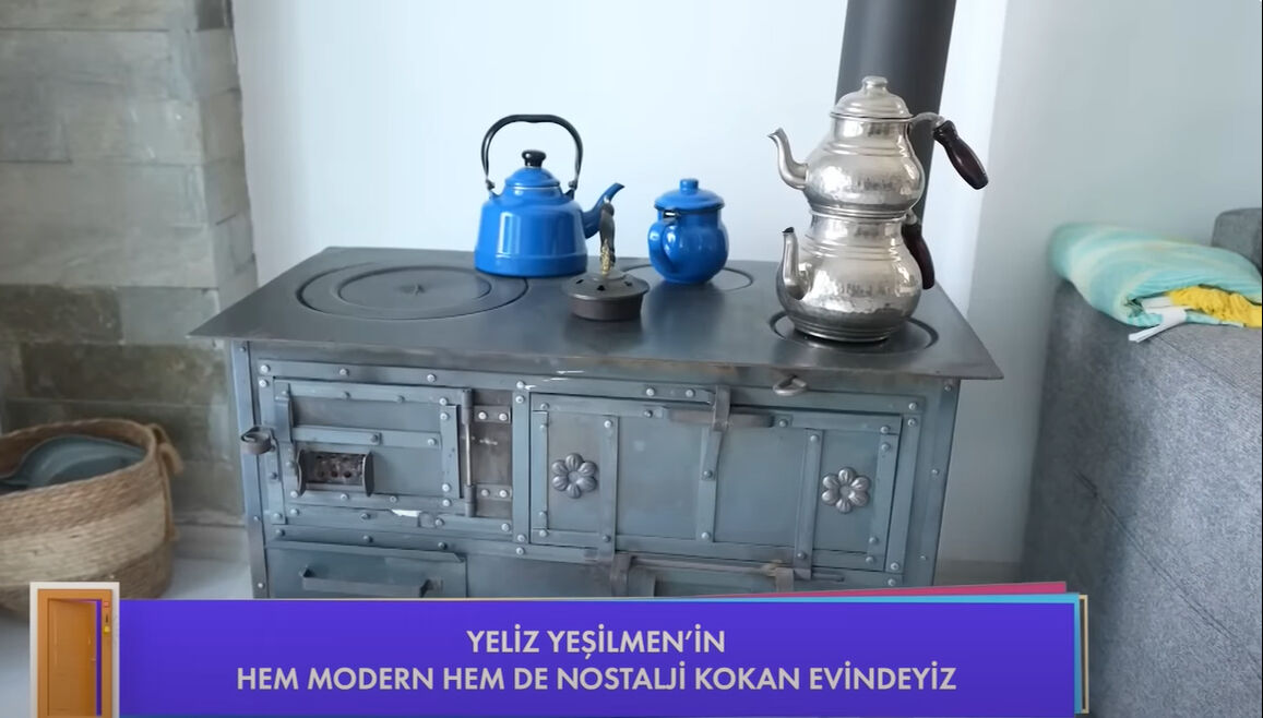 Yeliz Yeşilmen evinin kapılarını açtı! Salondaki soba dikkat çekti - 4. Resim