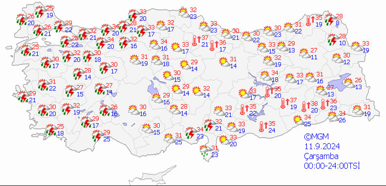 Meteoroloji'den 7 kente sarı kodlu uyarı! İstanbul, Ankara ve İzmir için saat verildi Meteoroloji'den 7 kente sarı kodlu uyarı! İstanbul, Ankara ve İzmir için saat verildi - 1. Resim
