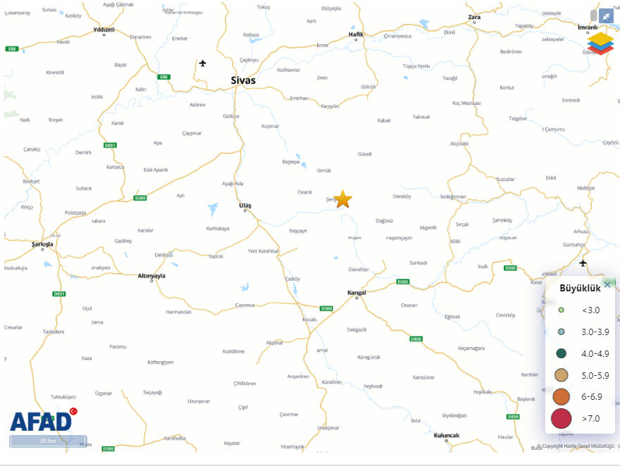 Sivas'ta korkutan deprem! AFAD ve Kandilli'den son dakika açıklama - 1. Resim
