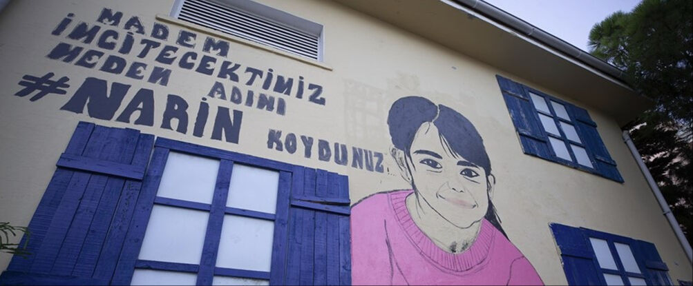 Aydın'da yapılan Narin Güran resmine büyük ilgi: Madem incitecektiniz neden adını Narin koydunuz - 1. Resim